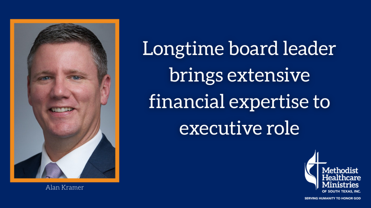Alan Kramer Named Chief Financial Officer at Methodist Healthcare Ministries